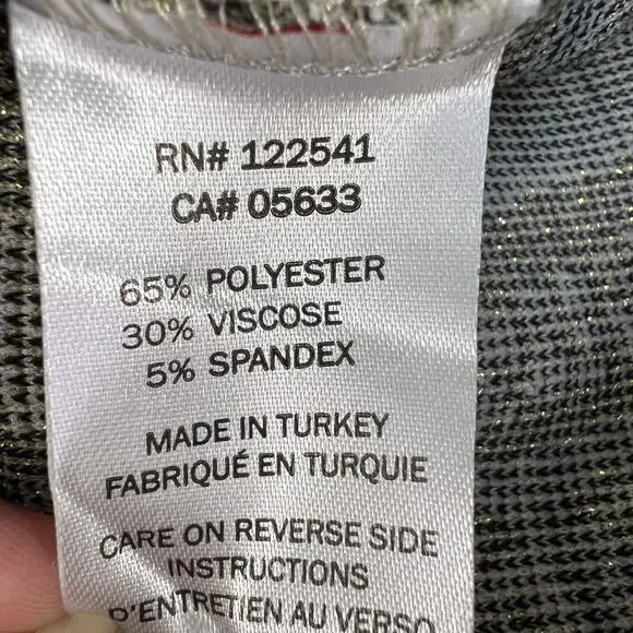 Isle by Melis Kozan Dress Women's Large White Black Knee Length Classic Cocktail - Picture 6 of 11